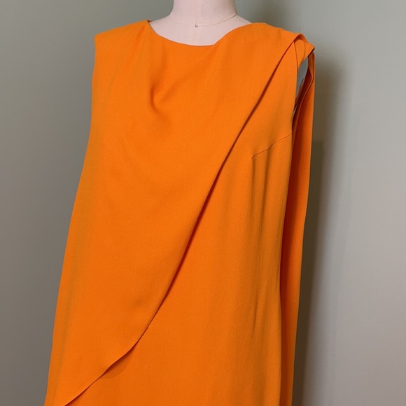 Narcisco Rodriguez crepe draped dress. - Picture 2 of 13